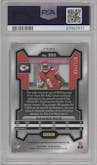 Rashee Rice from the 2023 Panini Prizm set featuring a Red Wave parallel graded by PSA and given an overall grade of 10.