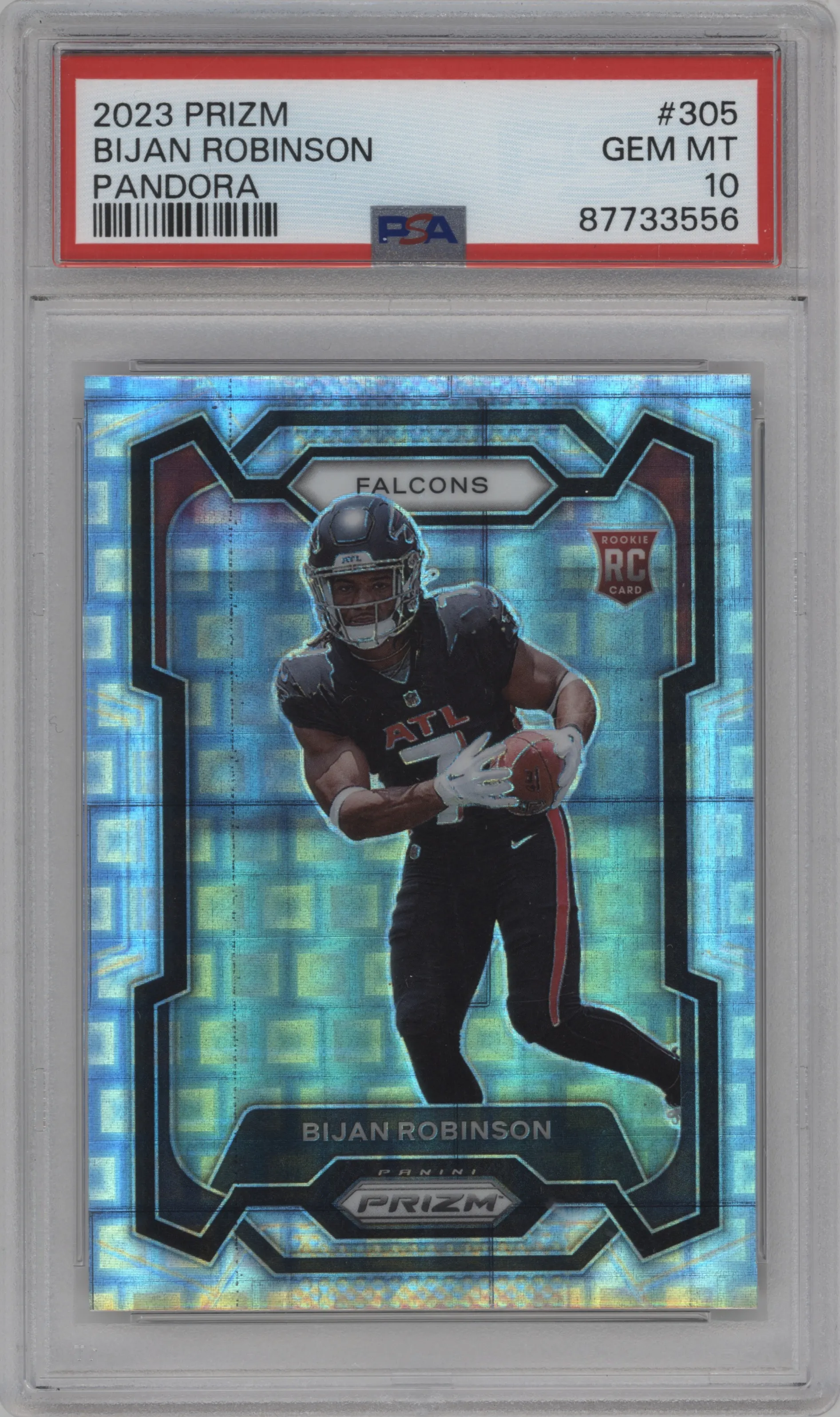 2023 Panini Prizm Bijan Robinson Pandora #305 PSA 10