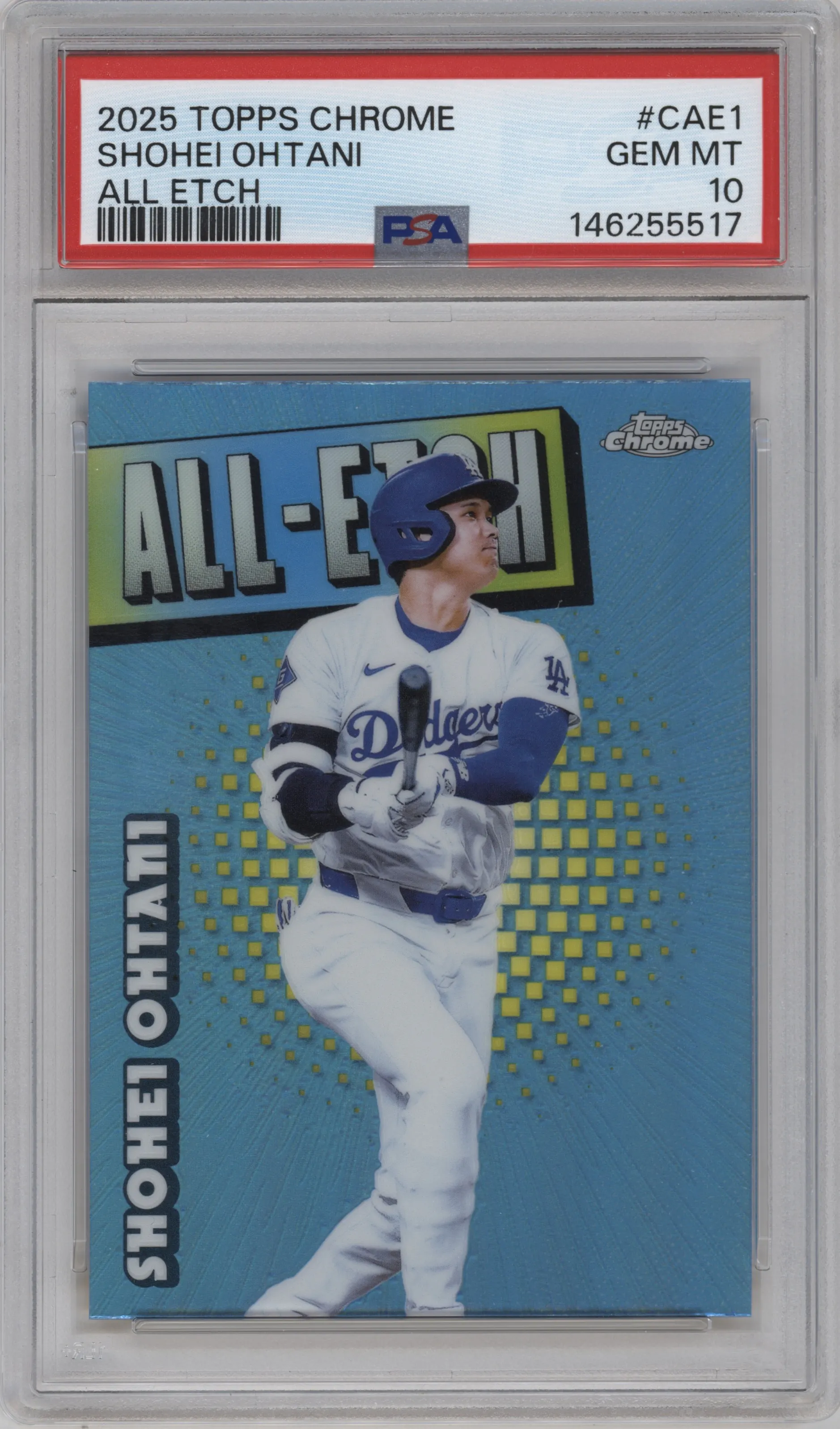 2025 Topps Chrome All-Etch Shohei Ohtani PSA 10