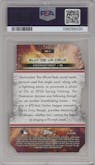 Elly De La Cruz from the 2024 Topps Cosmic Chrome set featuring a Superfractor parallel graded by PSA and given an overall grade of 9.