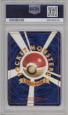 Giovanni from the 1999 Pokemon JPN set graded by PSA and given an overall grade of 9.