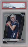 Drake Maye from the 2024 Panini Prizm set graded by PSA and given an overall grade of 9.