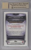 Odell Beckham Jr.  from the 2014 Bowman set featuring a Gold Refractor parallel graded by Beckett and given an overall grade of 9.5.