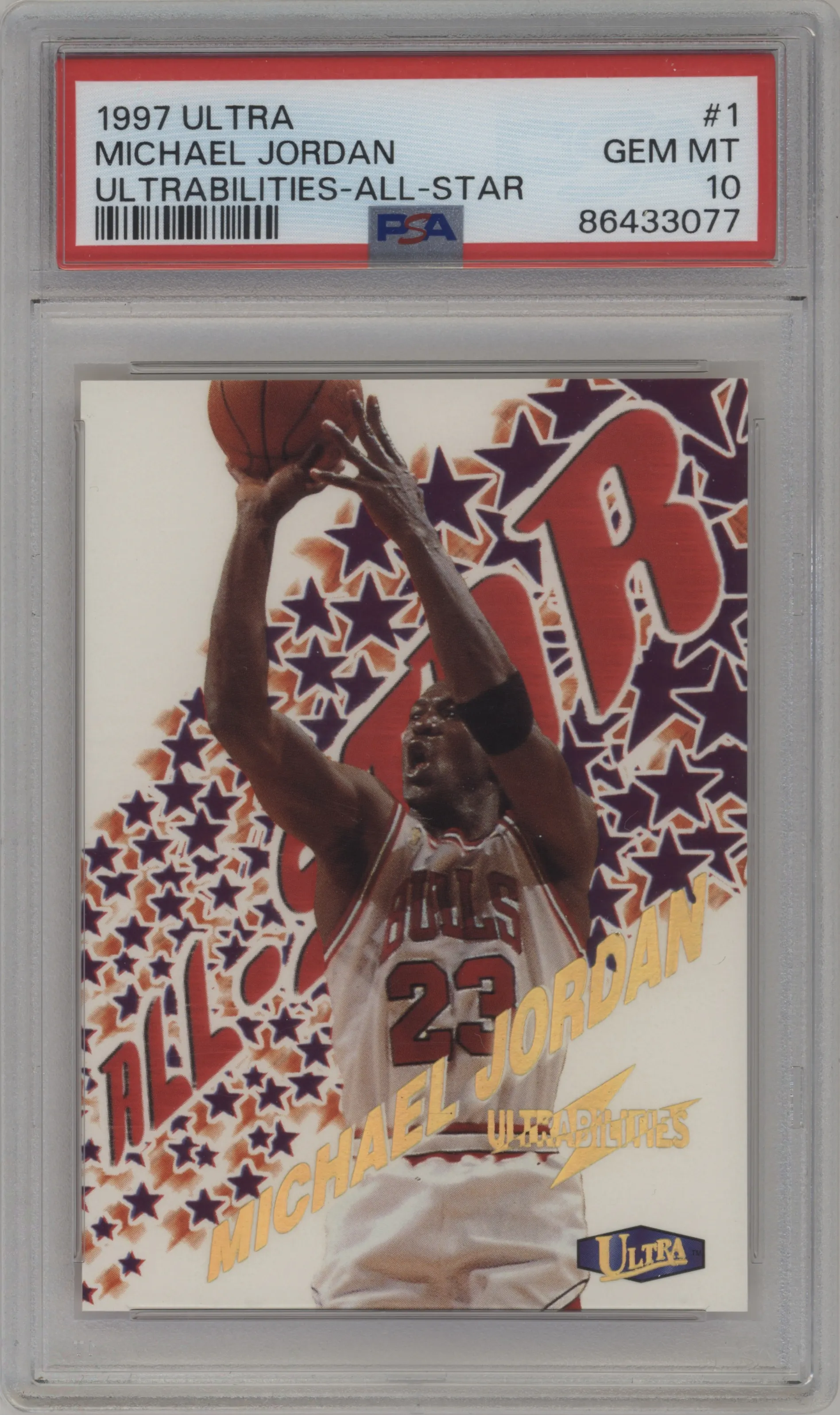 1997 Fleer Ultra Ultrabilities All-Star Michael Jordan AS #1 AS PSA 10
