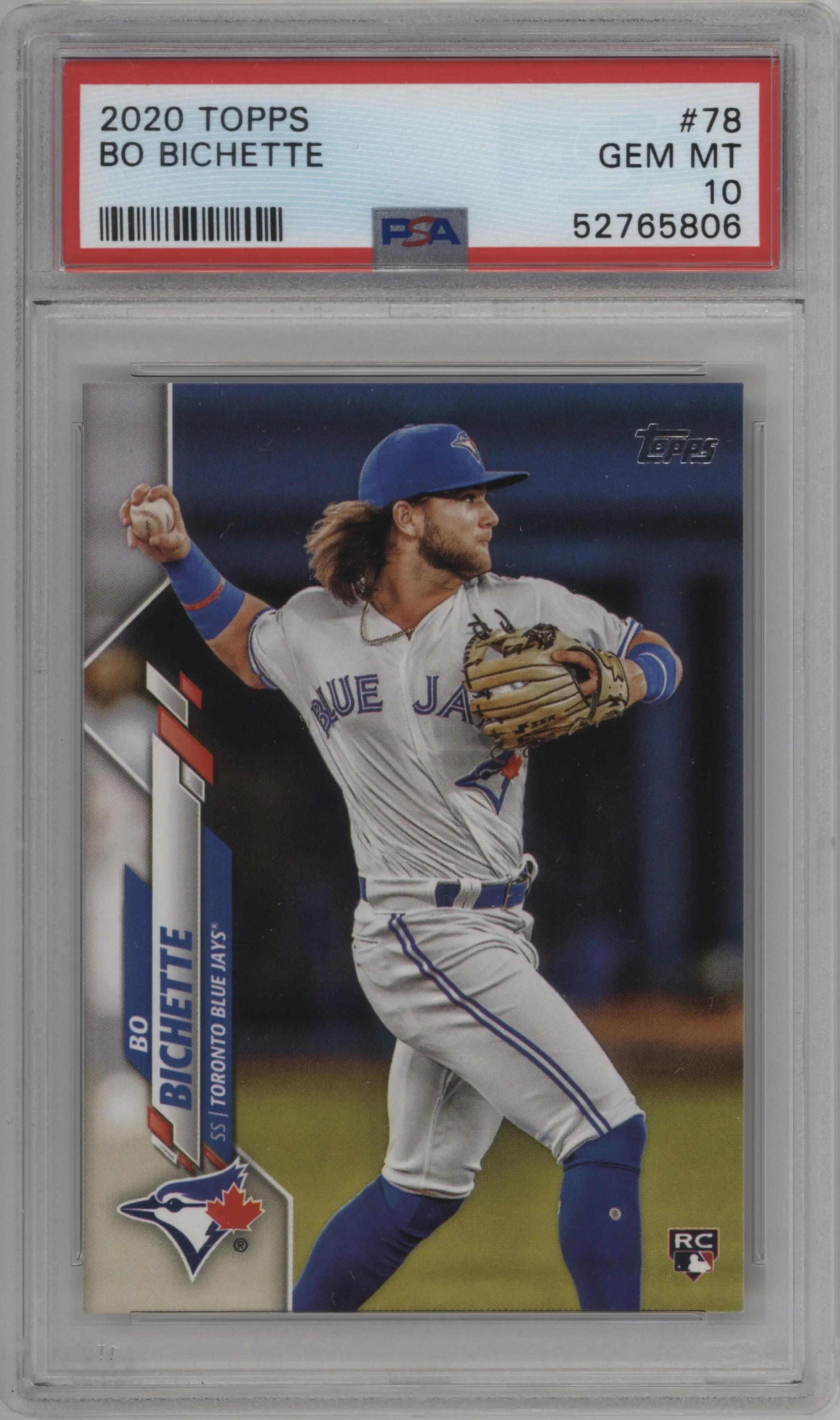 2020 Topps Series 1 Bo Bichette PSA 10