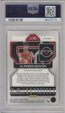 Alperen Sengun from the 2021-22 Panini Prizm  set featuring a Silver Prizm parallel graded by PSA and given an overall grade of 9.