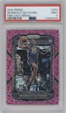 Bennedict Mathurin from the 2022-23 Panini Prizm  set featuring a Fast Break Pink parallel graded by PSA and given an overall grade of 9.