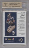 Isaac Bruce from the 2018 Panini Encased set graded by Beckett and given an overall grade of 9.5.