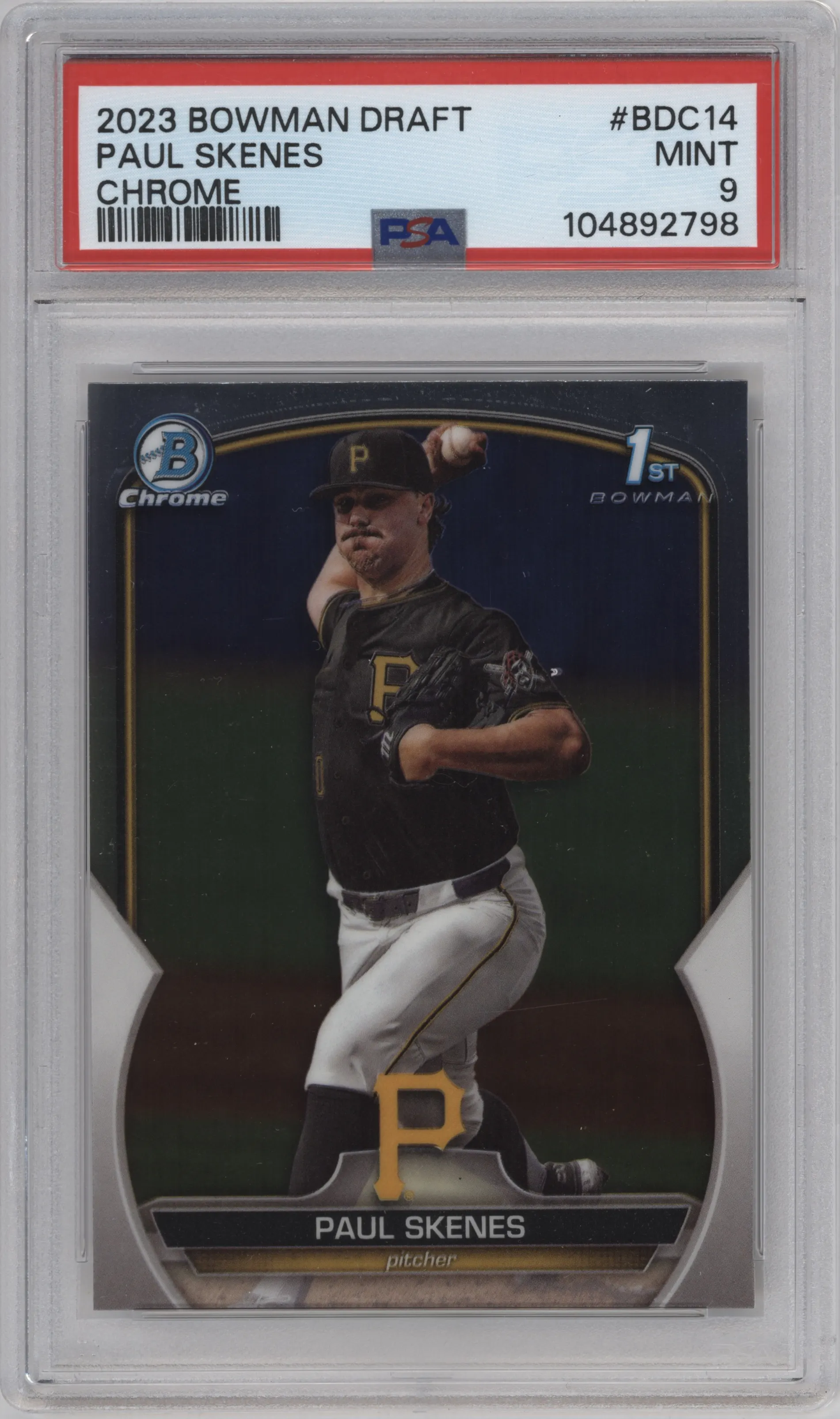 2023 Bowman Draft Chrome Paul Skenes PSA 9