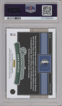 Luka Doncic from the 2023-24 Panini One and One set graded by PSA and given an overall grade of 10.