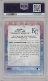 Bobby Witt Jr. from the 2021 Bowman’s Best set graded by PSA and given an overall grade of 10.