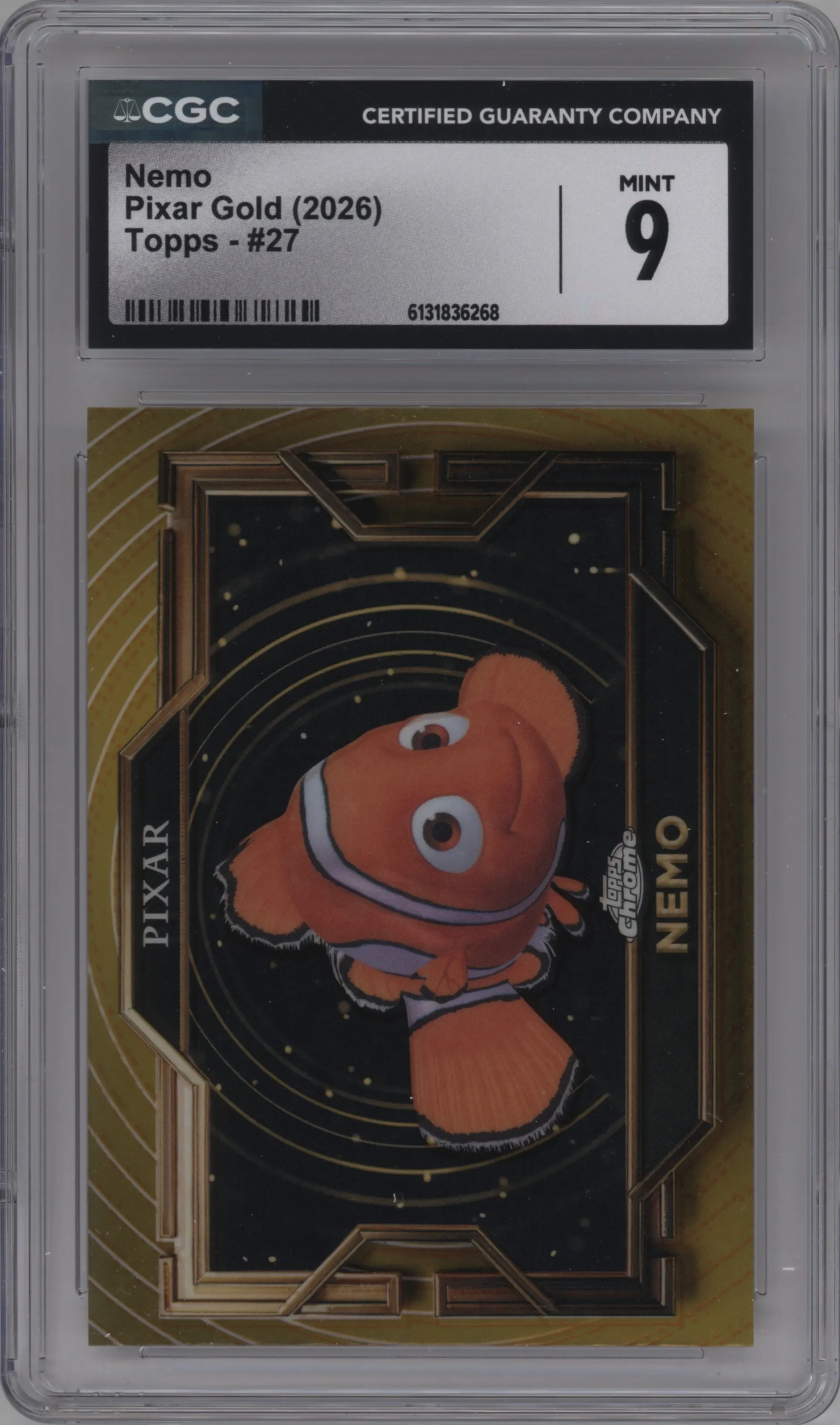 2025 Topps Pixar Gold Nemo #27 CGC 9