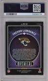 Trevor Lawrence from the 2021 Panini Donruss Optic set graded by PSA and given an overall grade of 9.