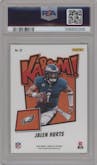 Jalen Hurts from the 2024 Panini Absolute set graded by PSA and given an overall grade of 9.