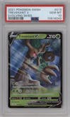 Trevenant V from the 2021 Pokemon SWSH set graded by PSA and given an overall grade of 10.