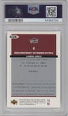 LeBron James from the 2003 Upper Deck MVP set graded by PSA and given an overall grade of 9.