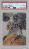 Randy Moss from the 1998 SkyBox E-X2001 set graded by PSA and given an overall grade of 9.