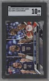 Stephen Curry/LeBron James/Kevin Durant from the 2024 Topps Now Olympics set graded by SGC and given an overall grade of 10.