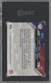 Stephen Curry/LeBron James/Kevin Durant from the 2024 Topps Now Olympics set graded by SGC and given an overall grade of 10.