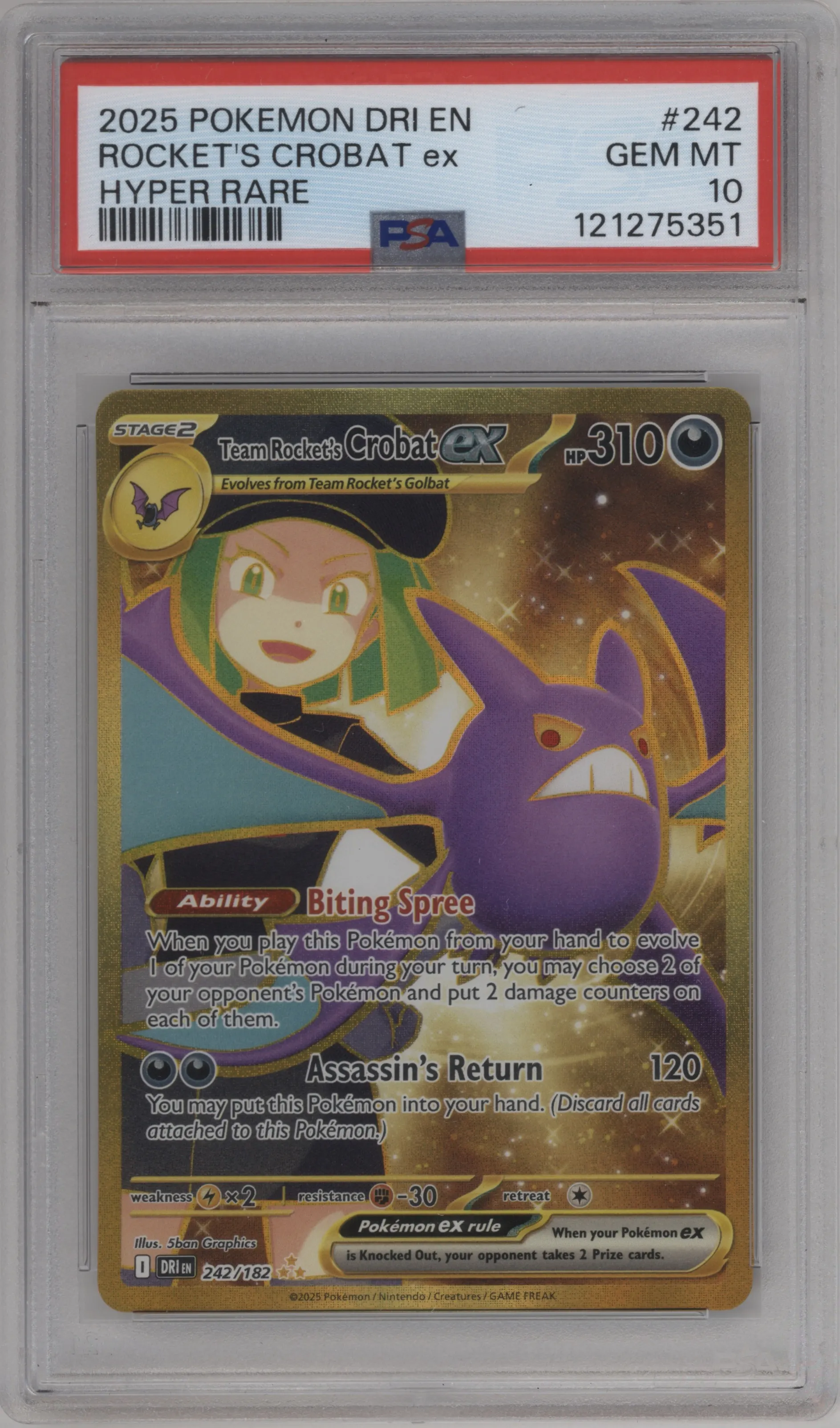 Team Rocket's Crobat ex