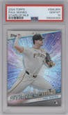 Paul Skenes from the 2024 Topps Update set graded by PSA and given an overall grade of 10.
