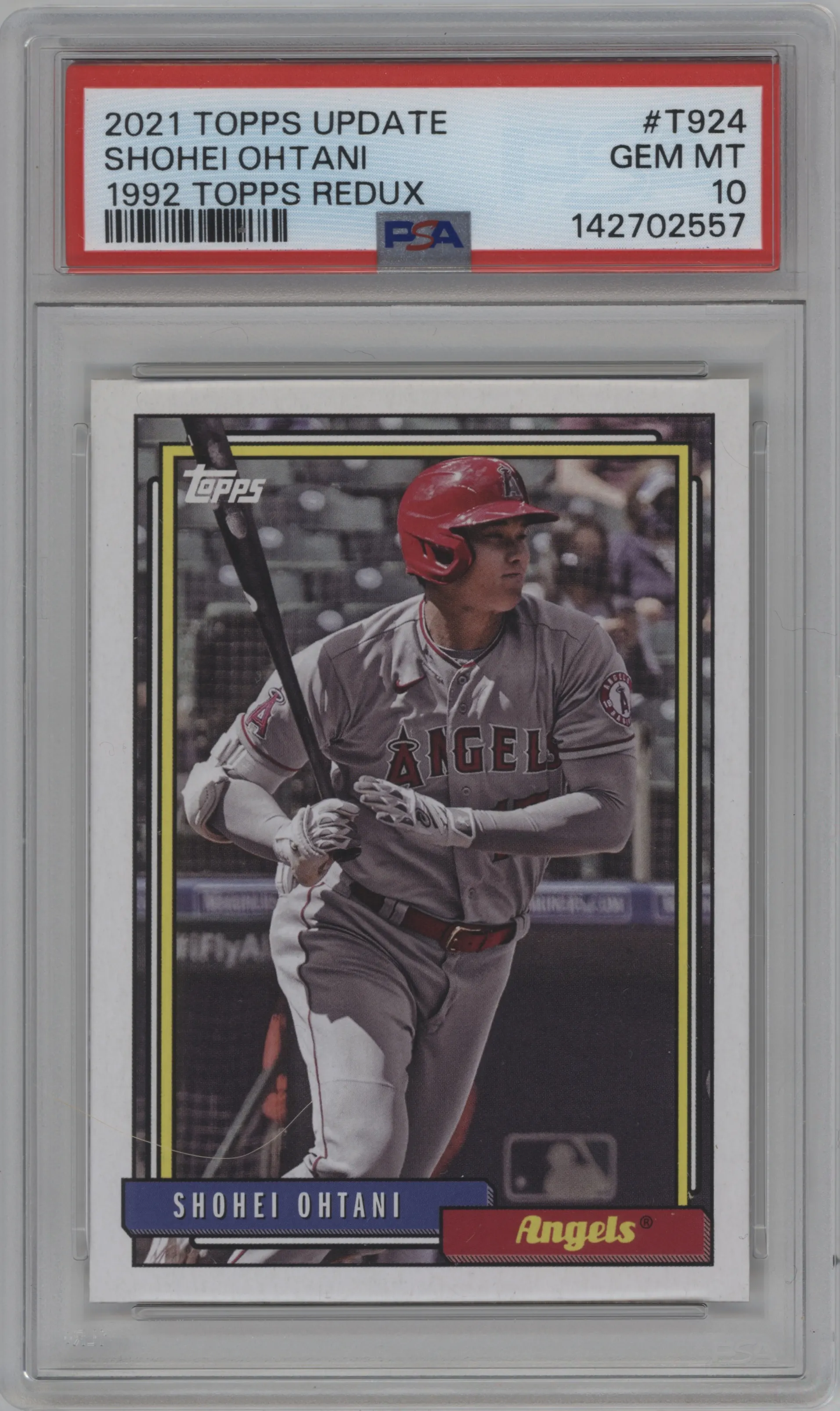 2021 Topps Update 1992 Topps Redux Shohei Ohtani #T92-4 PSA 10