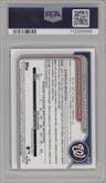 Victor Hurtado from the 2024 Bowman Chrome set featuring a Black Reptilian Refractor parallel graded by PSA and given an overall grade of 10.