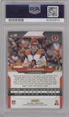 Joe Burrow from the 2020 Panini Prizm set graded by PSA and given an overall grade of 10.