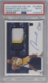Bennedict Mathurin from the 2022-23 Panini One and One set featuring a Blue parallel graded by PSA and given an overall grade of 8.
