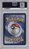 Blastoise from the 2021 Pokemon SWSH set featuring a Base Set parallel graded by PSA and given an overall grade of 10.