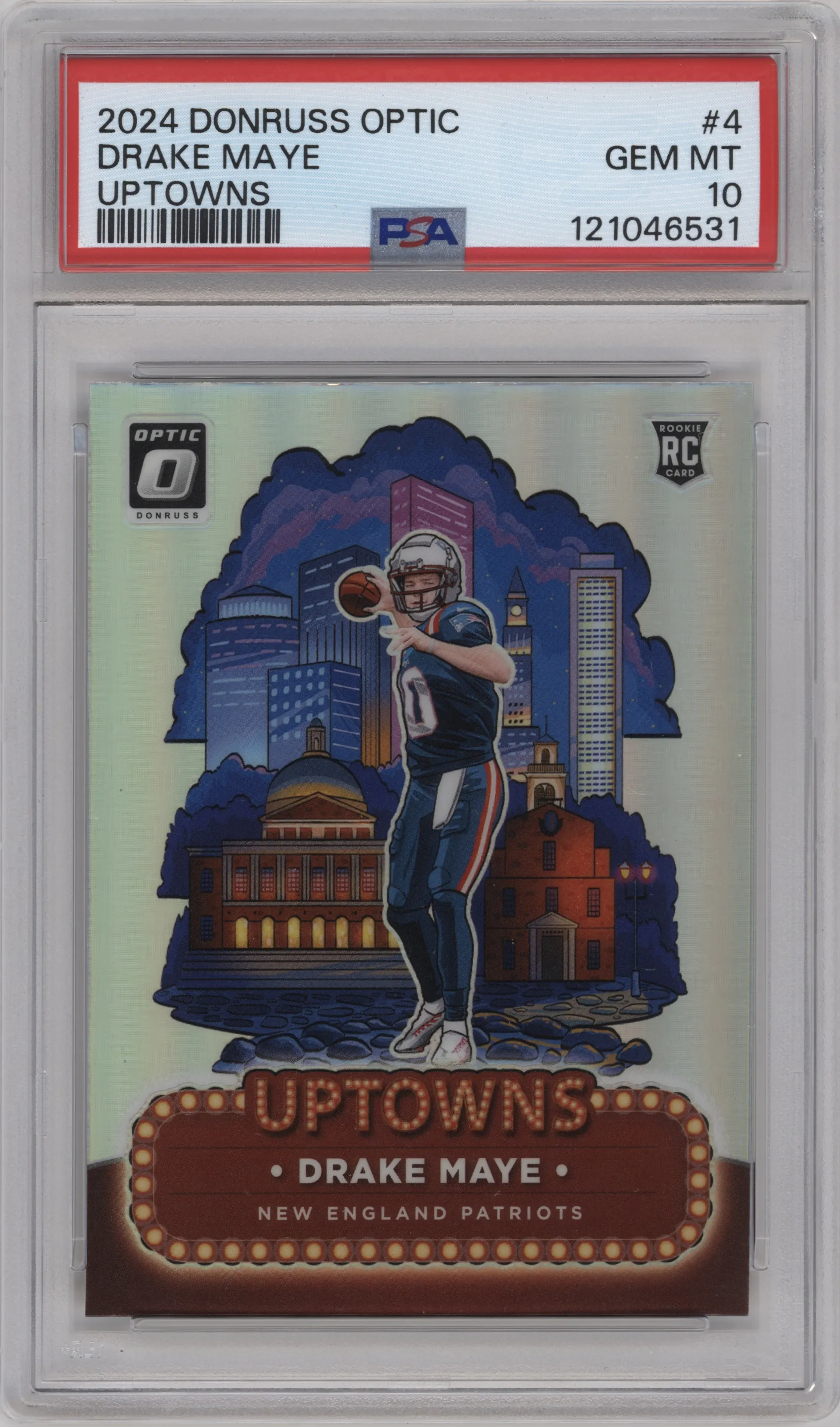 2024 Donruss Optic Uptowns Drake Maye PSA 10