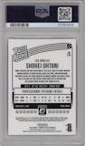Shohei Ohtani from the 2018 Panini Donruss Optic set graded by PSA and given an overall grade of 10.