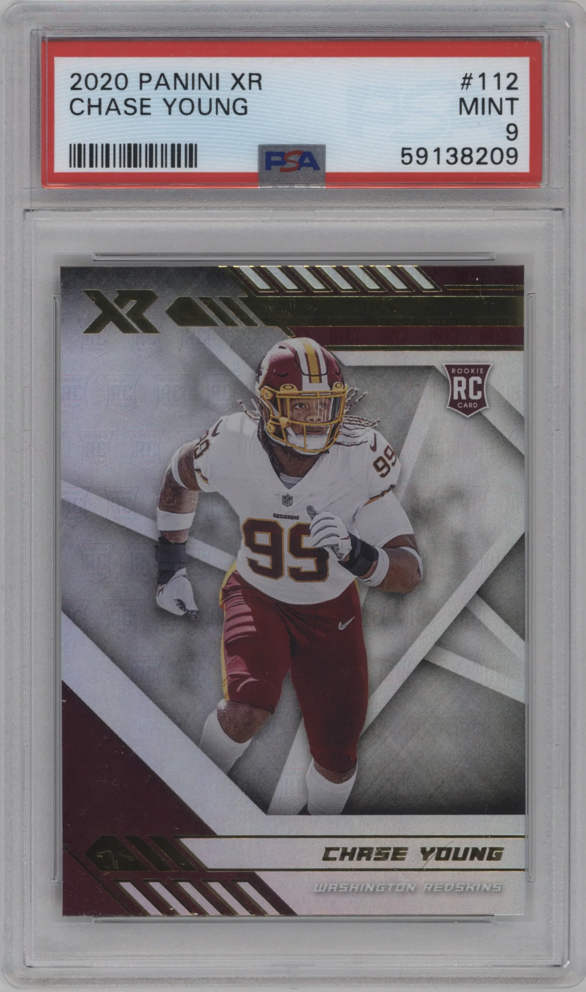 2020 Panini XR Chase Young PSA 9