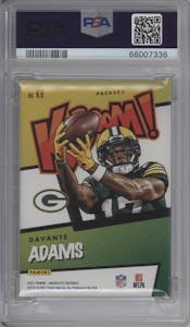 Davante Adams from the 2021 Panini Absolute set graded by PSA and given an overall grade of 9.