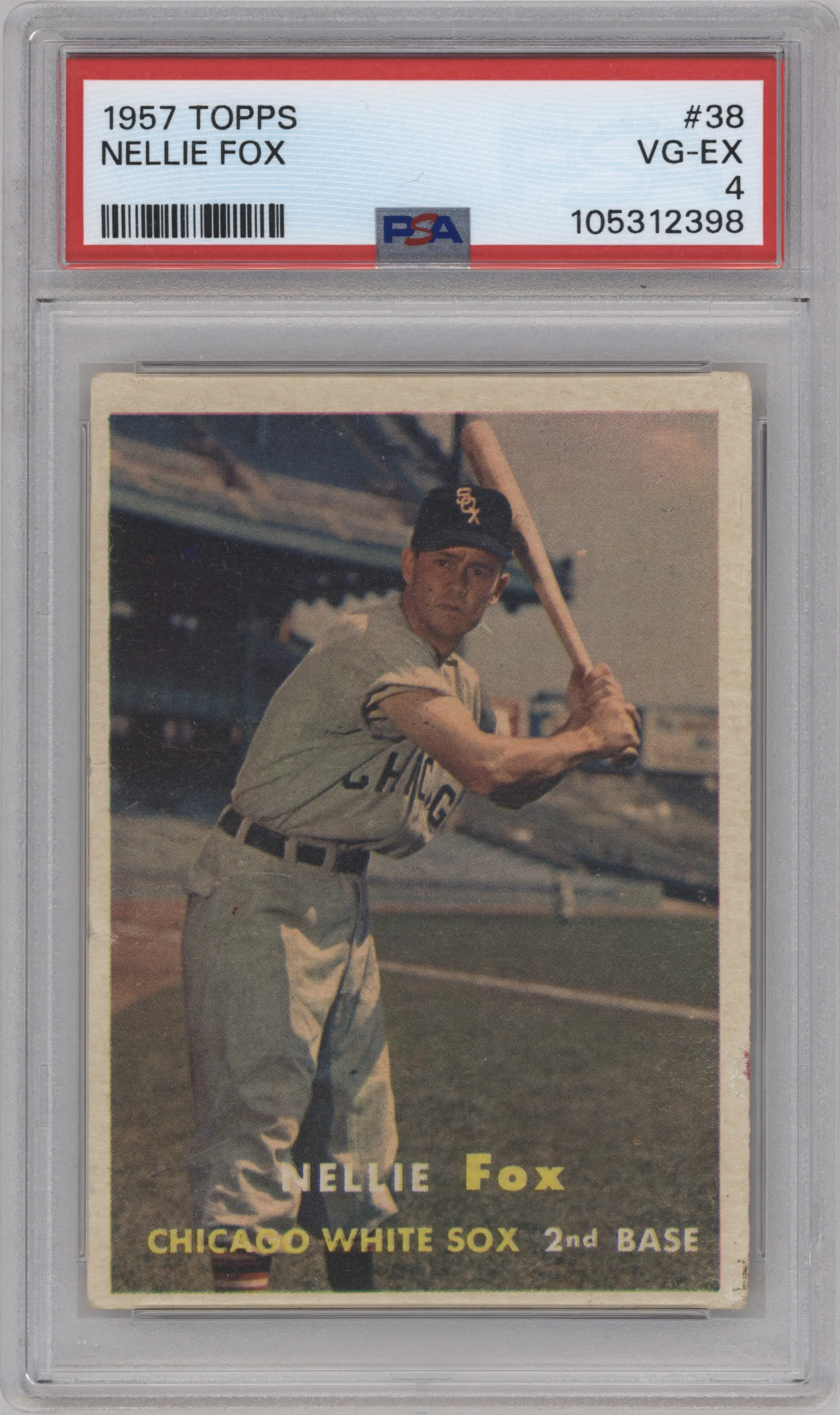 1957 Topps Nellie Fox #38 PSA 4