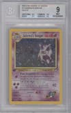 Sabrina's Gengar from the 2000 Pokemon GH set graded by Beckett and given an overall grade of 9.
