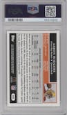 Aaron Rodgers from the 2005 Topps set graded by PSA and given an overall grade of 9.