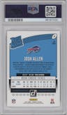 Josh Allen from the 2018 Panini Donruss set graded by PSA and given an overall grade of 10.