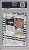 Bo Nix from the 2024 Panini Absolute set graded by PSA and given an overall grade of 10.