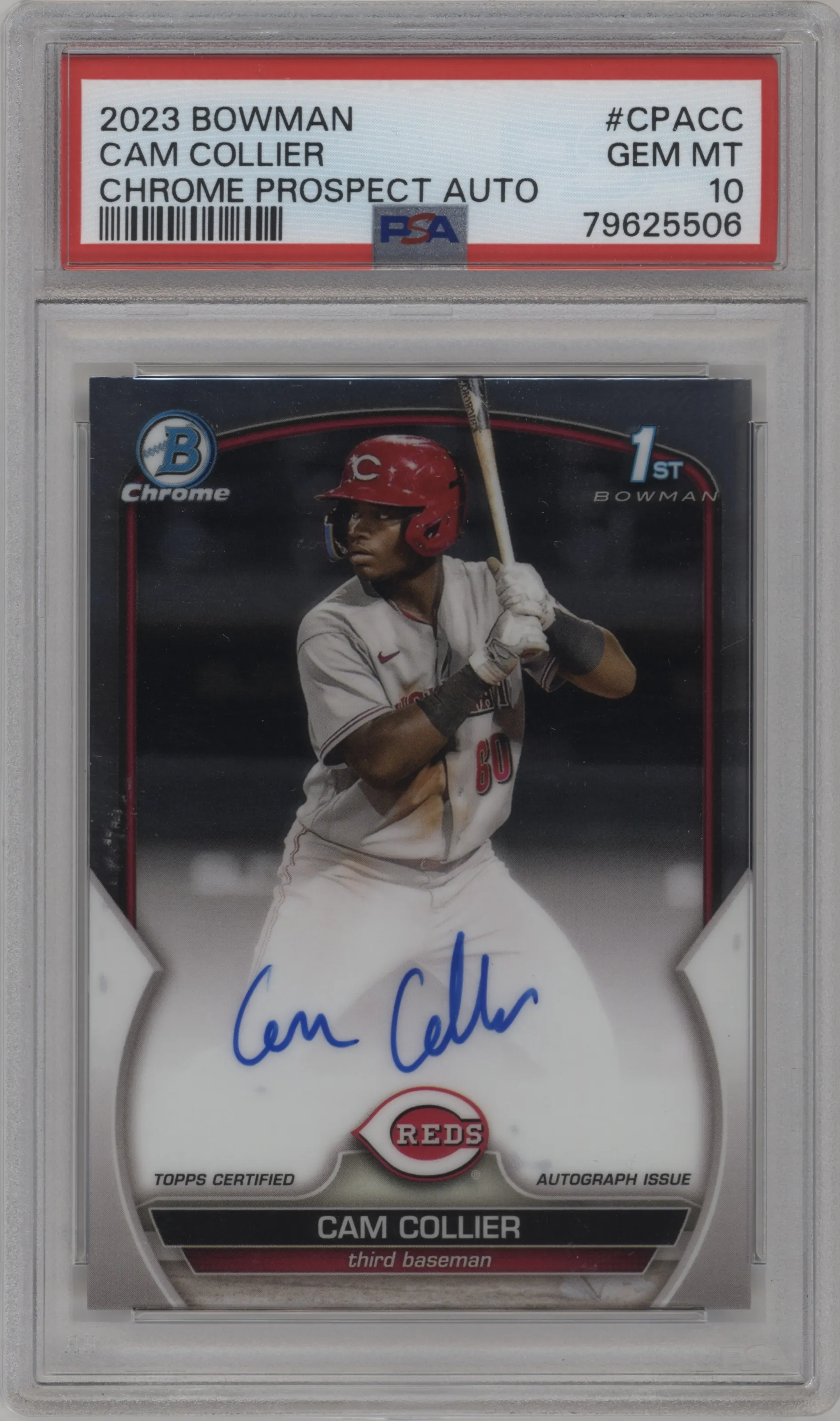 2023 Bowman Chr.Pros.Auto Cam Collier #CPA-CC PSA 10