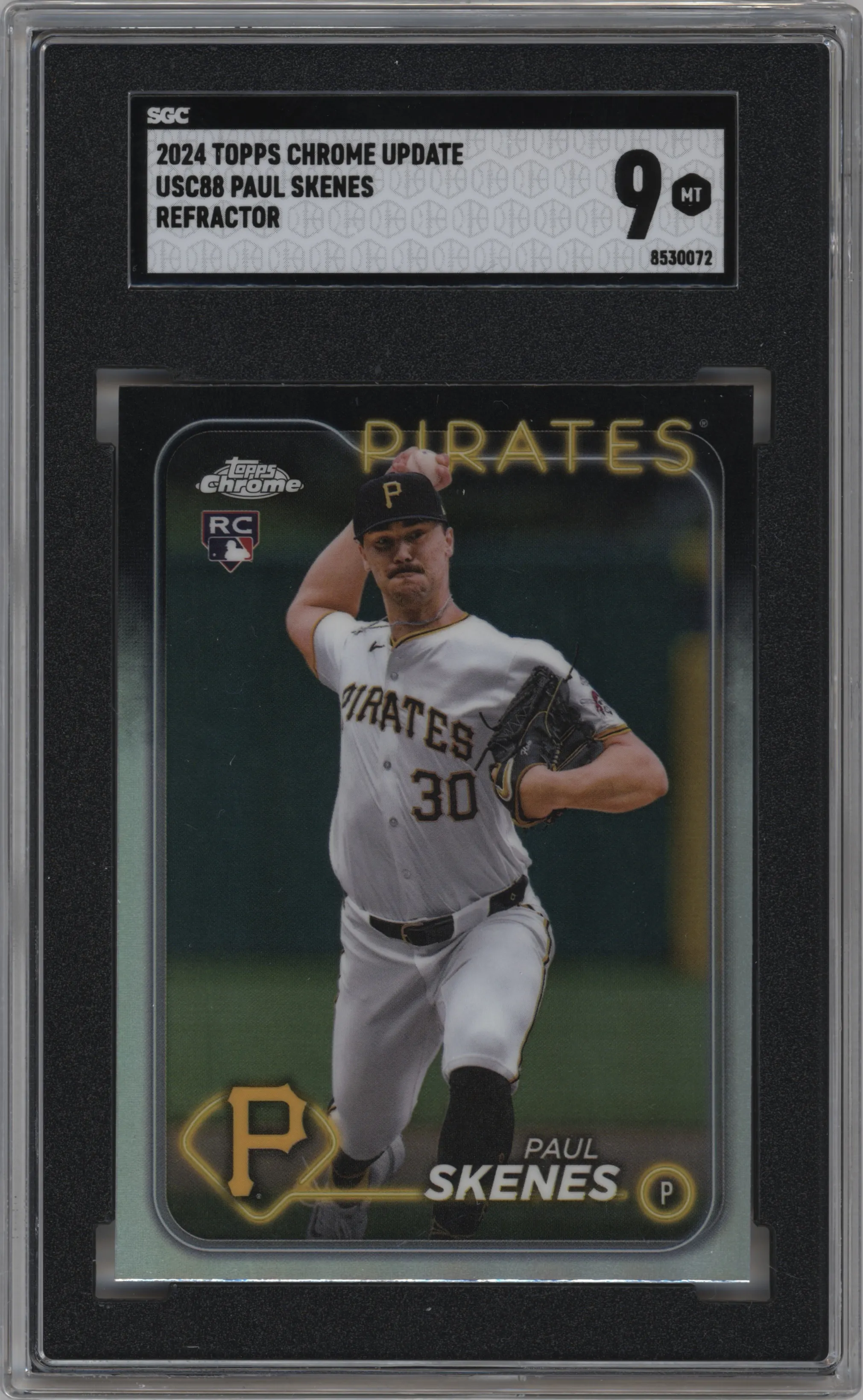 2024 Topps Chrome Update Paul Skenes Refractor SGC 9