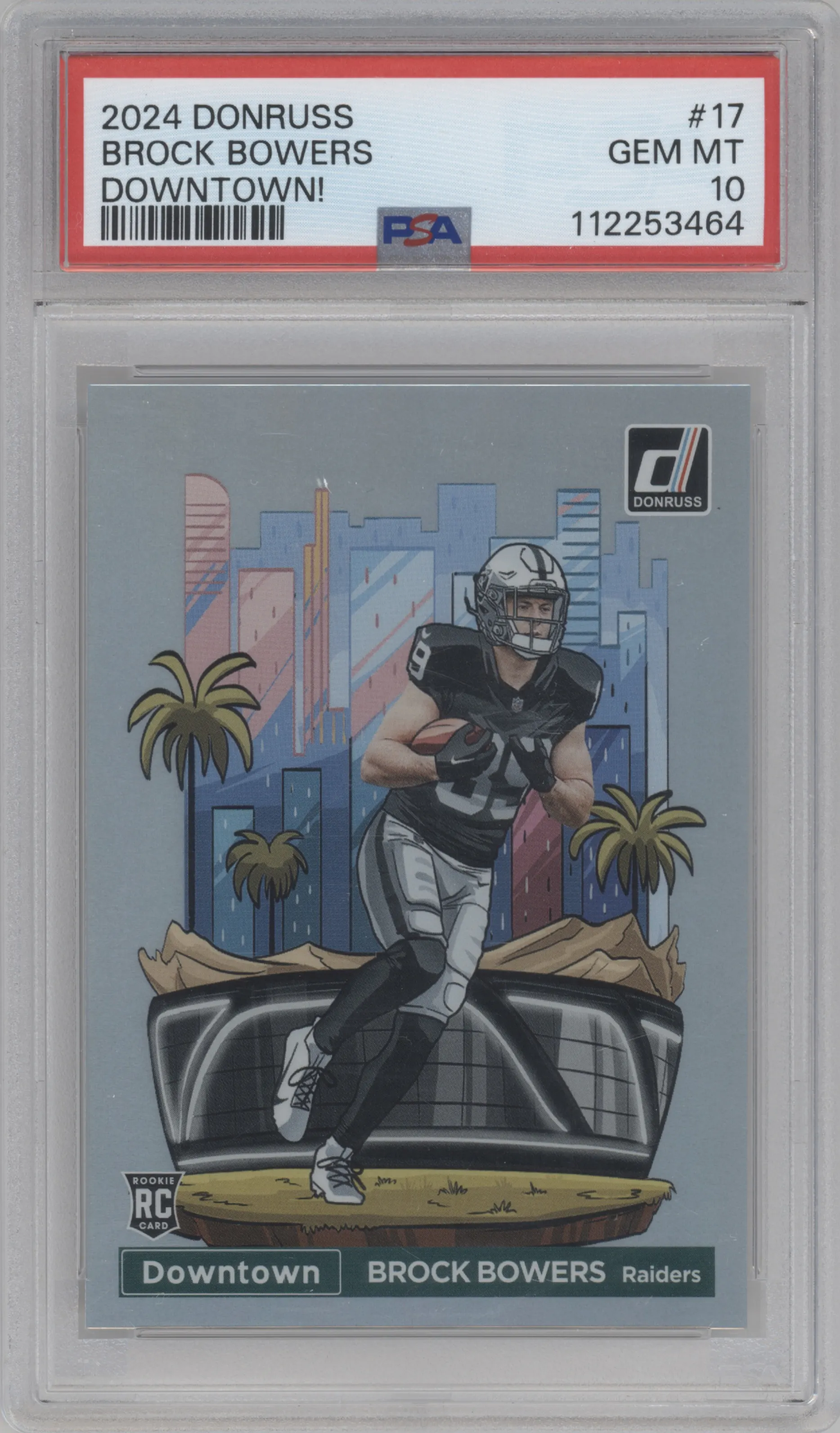 2024 Donruss Downtown Brock Bowers #17 PSA 10