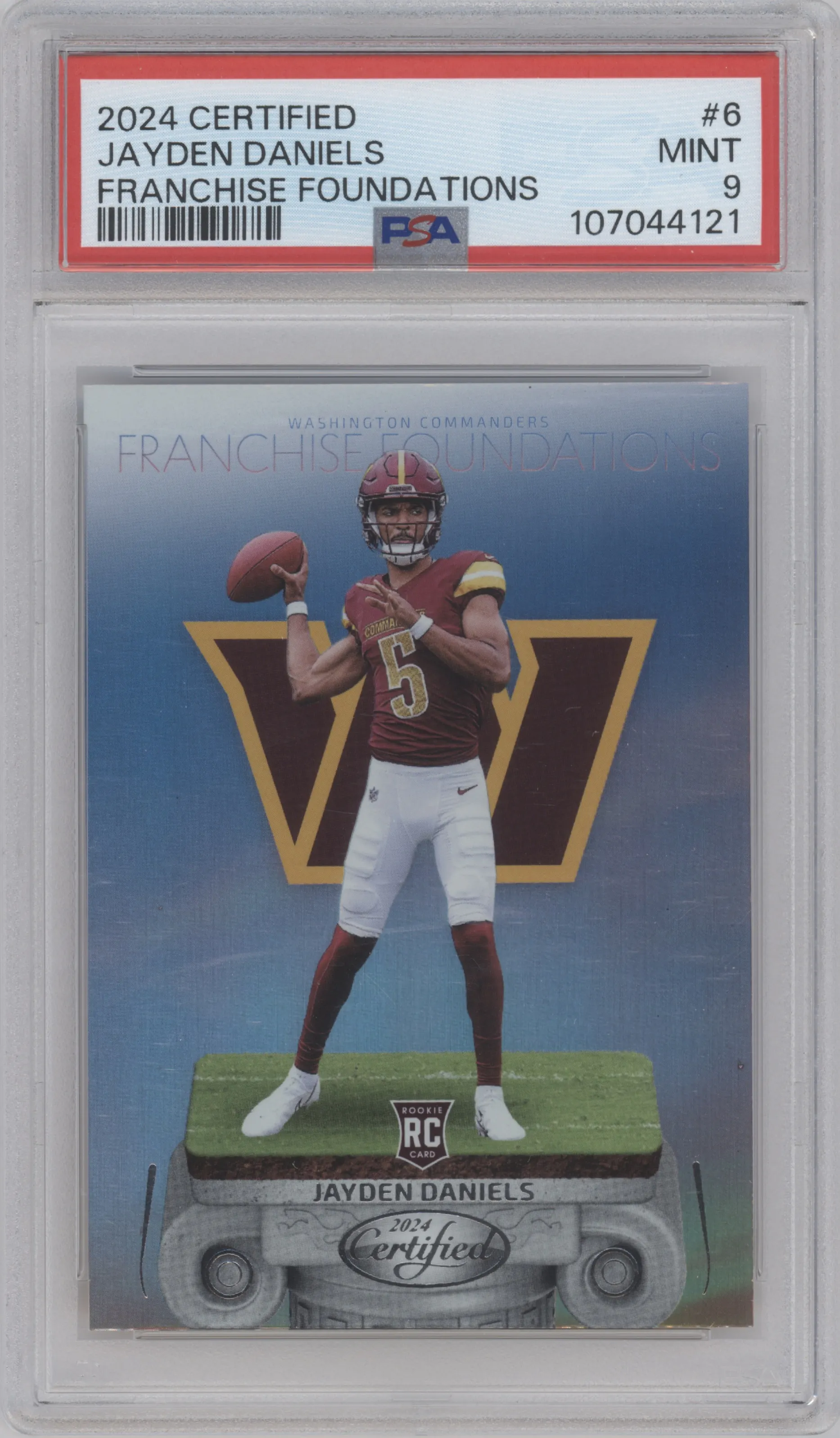 2024 Panini Certified Frnchs.Fndtn. Jayden Daniels PSA 9