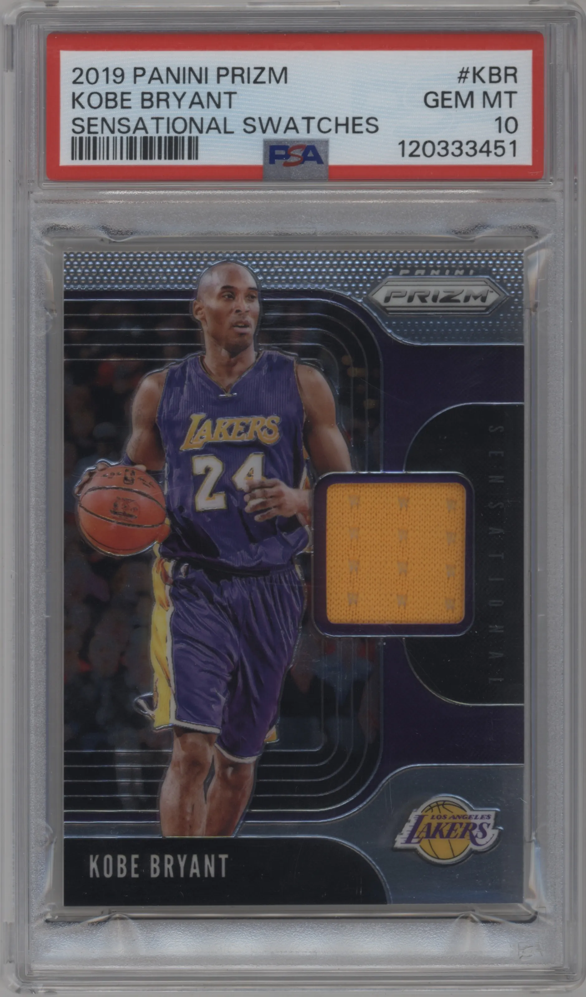 2019 Panini Prizm Sen.Swch. Kobe Bryant #SS-KBR PSA 10