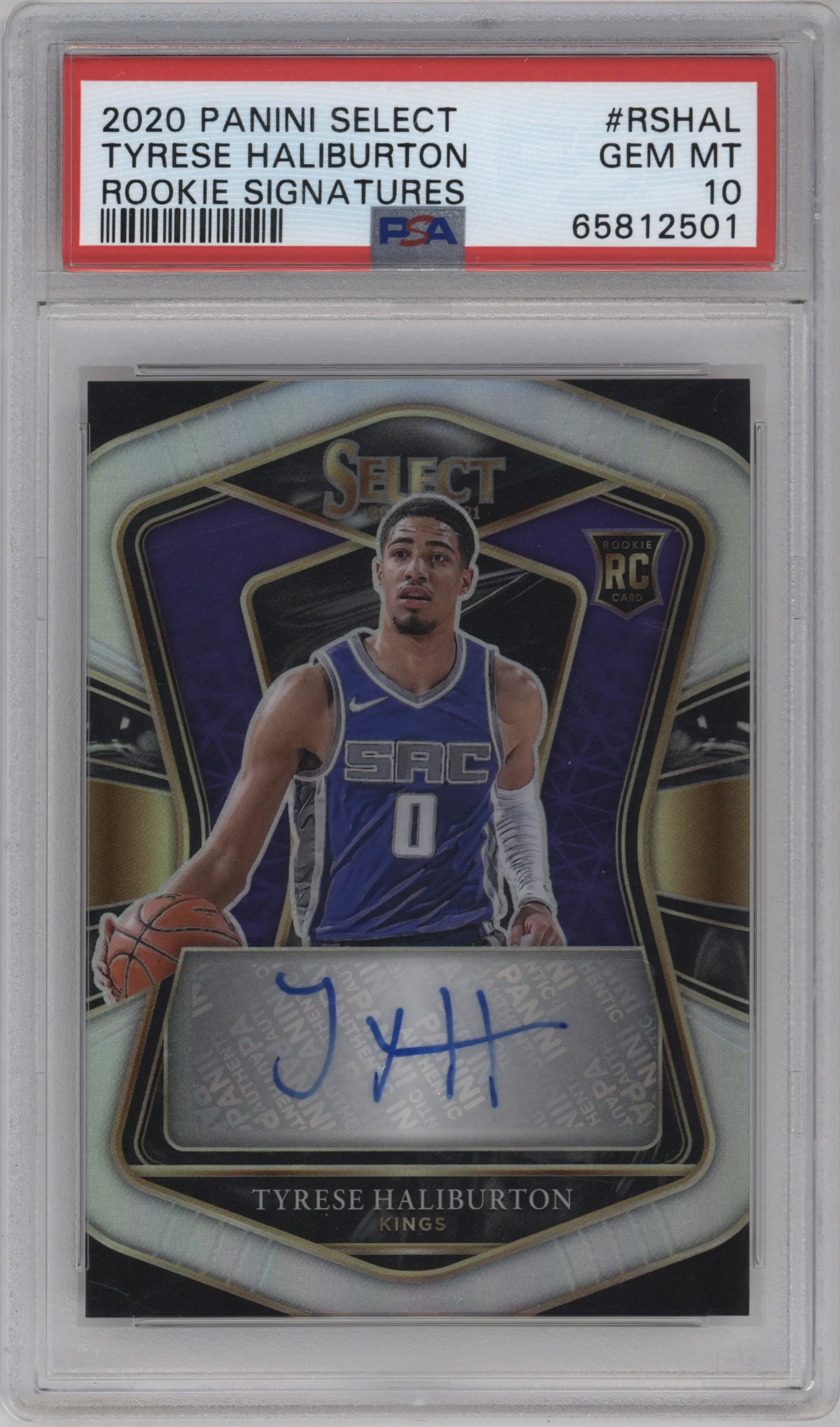 2020 Panini Select Rke.Sig. Tyrese Haliburton #RS-HAL PSA 10