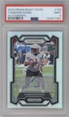 Cameron Ward from the 2024 Panini Prizm Draft Picks set graded by PSA and given an overall grade of 9.