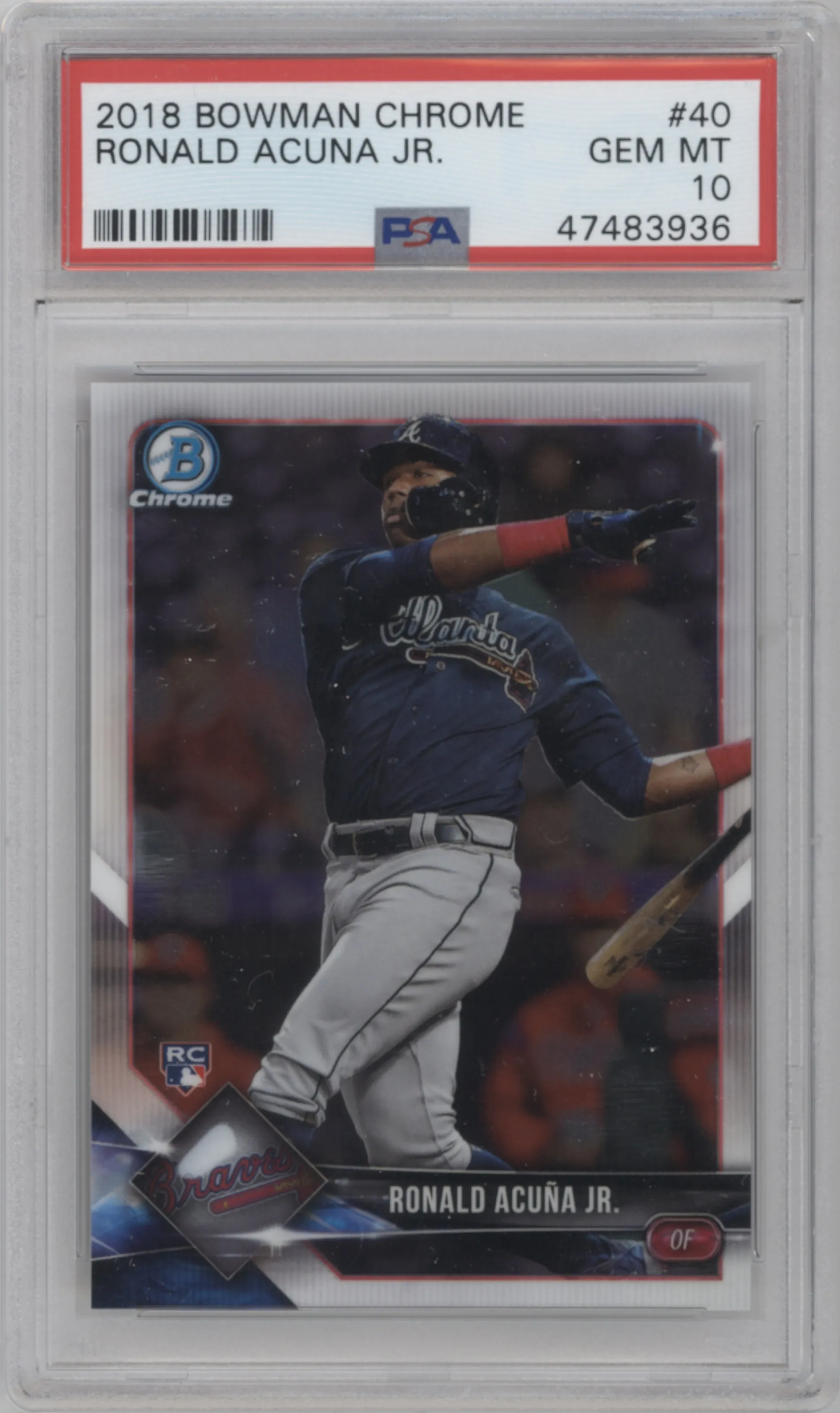 2018 Bowman Chrome Ronald Acuna Jr. PSA 10