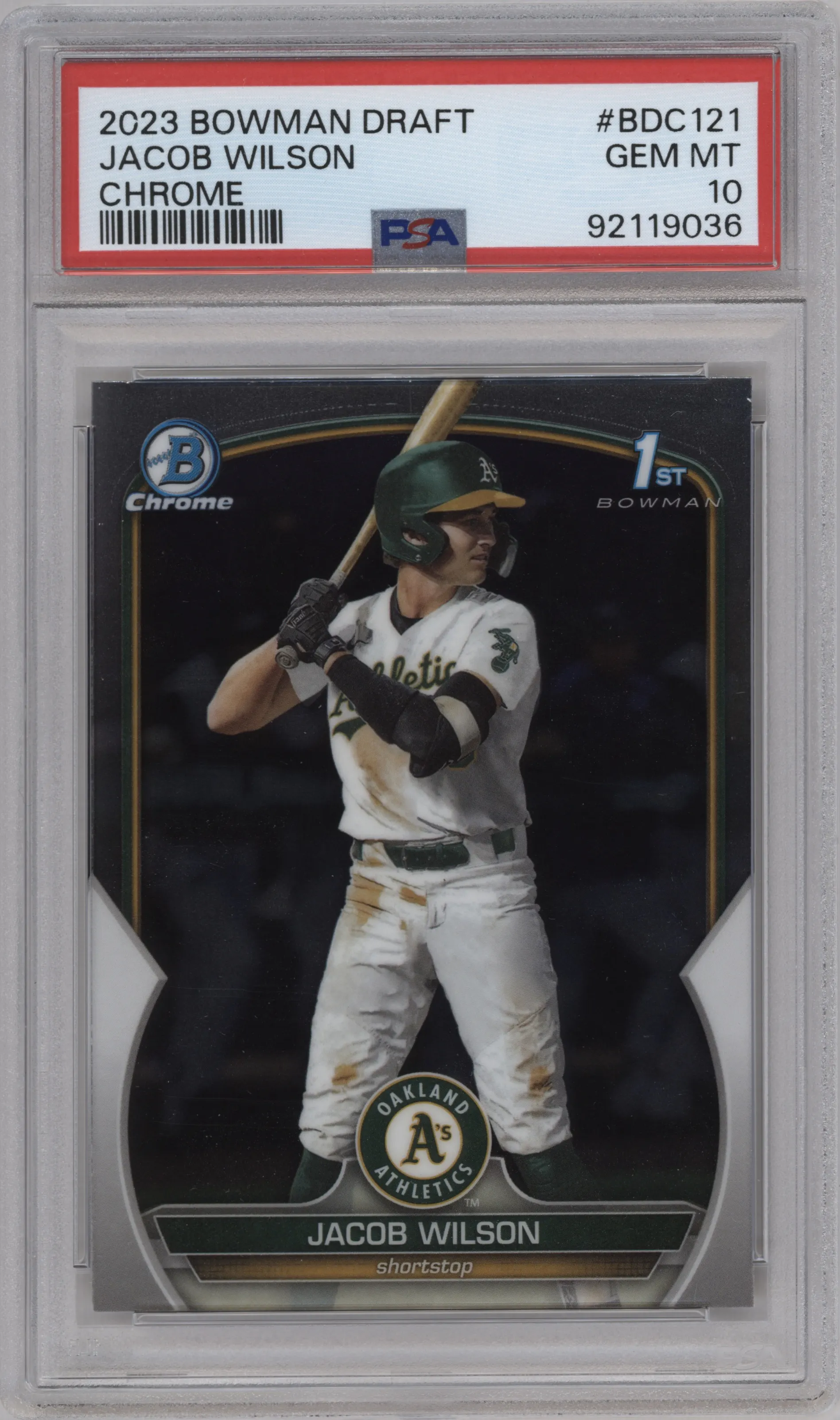 2023 Bowman Draft Chrome Jacob Wilson PSA 10