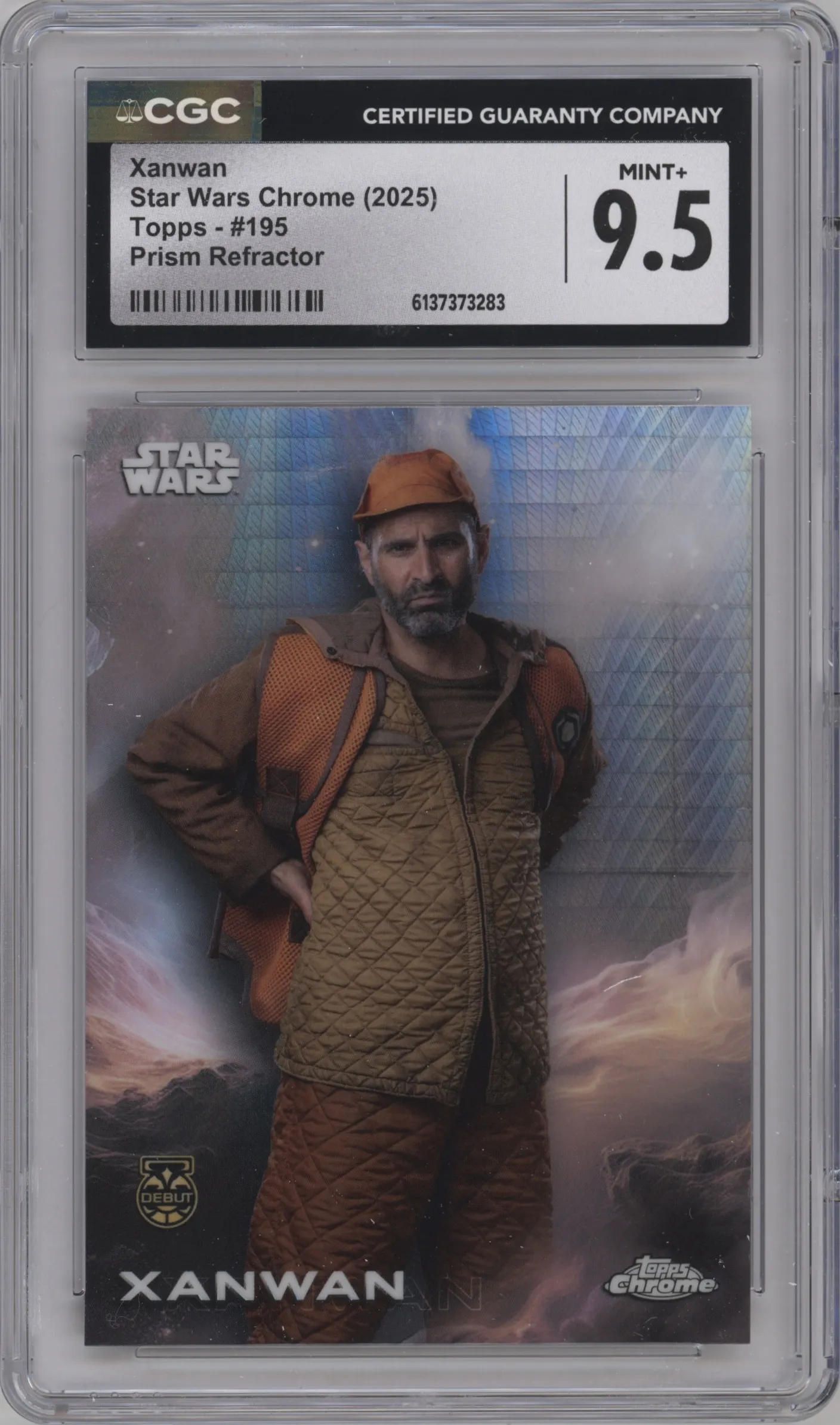 2025 Topps Chrome Star Wars Xanwan Prism Refractor CGC 9.5