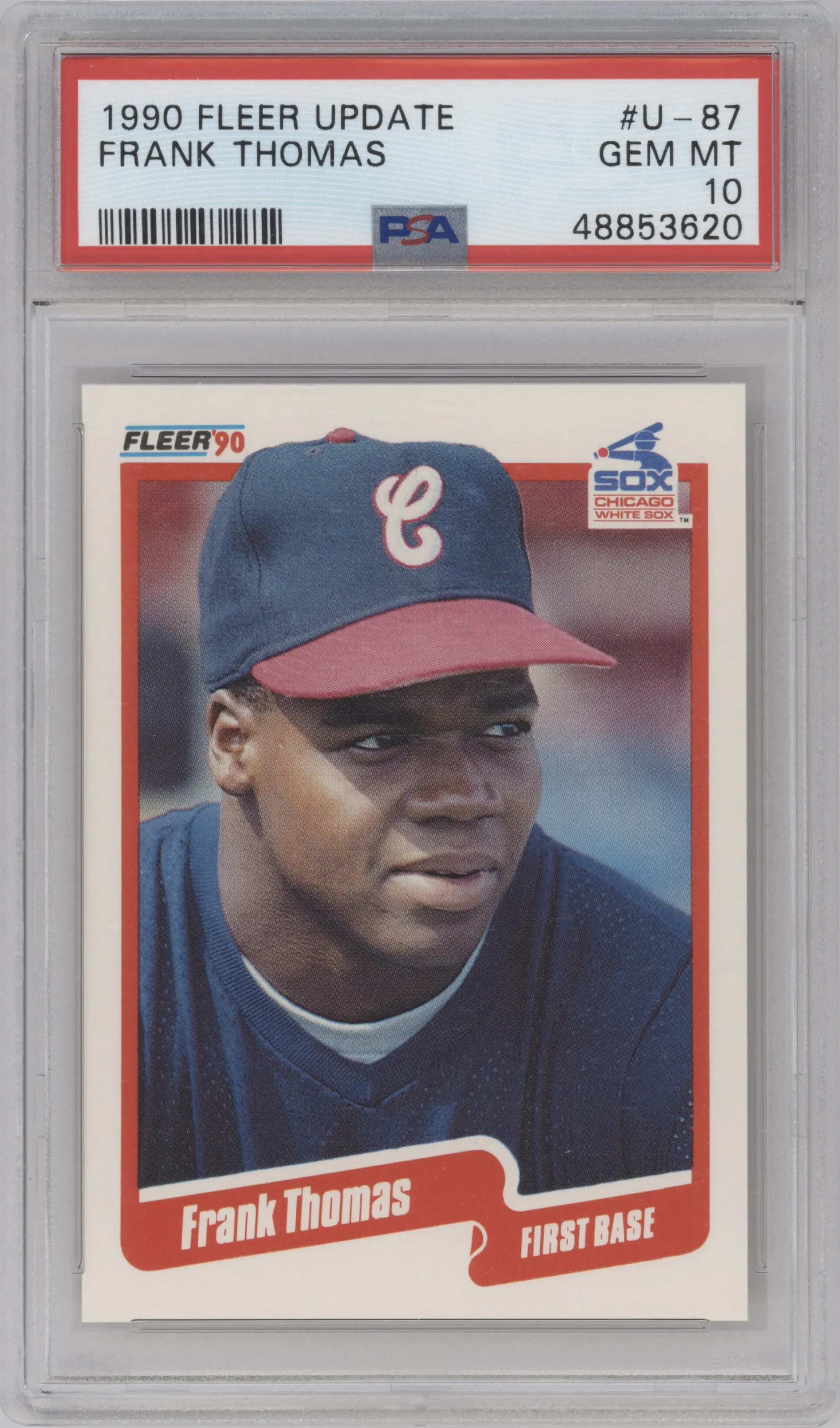 1990 Fleer Update Frank Thomas PSA 10